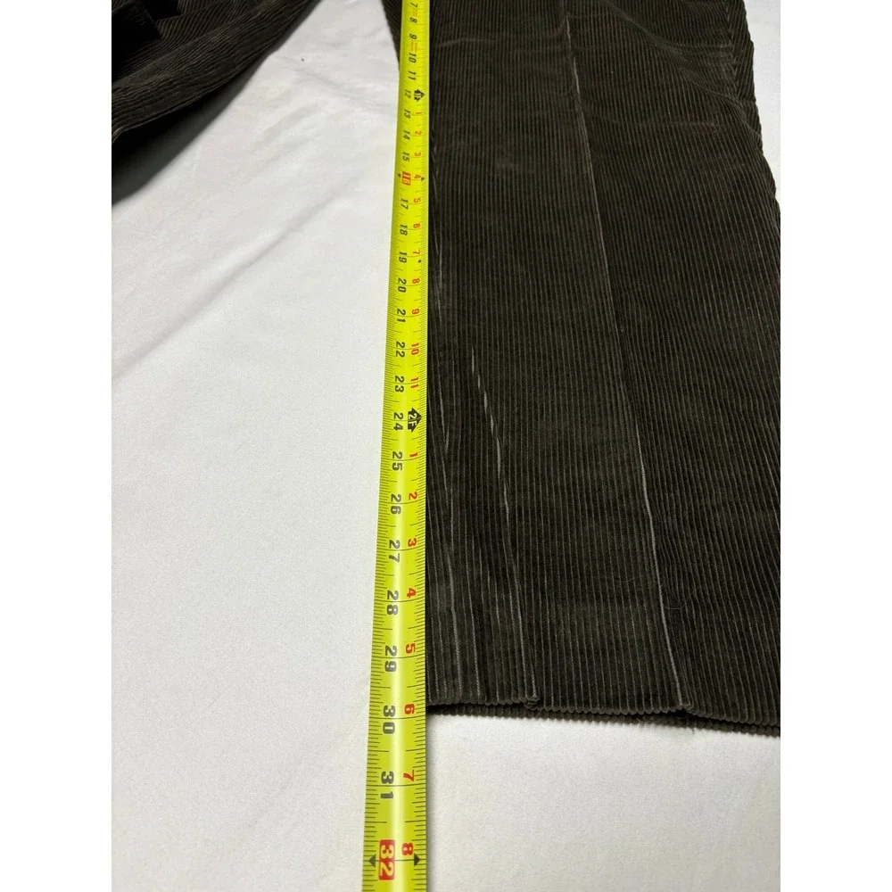 LL Bean Mens‎ Corduroy Pants Brown Straight Fit Waist 38X30 Cotton Blend Casual - Picture 11 of 13